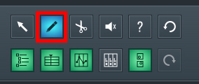 This is an image showing the Draw Tool in SoundBridge.