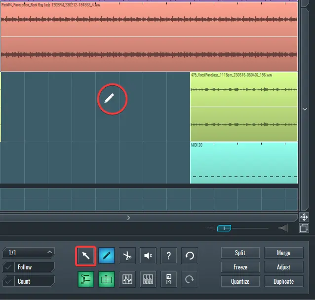 This is a screen capture showcasing the SoundBridge Draw tool