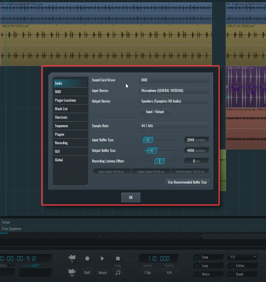 This is a screen capture showcasing the SoundBridge Preferences