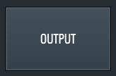 This image shows the Output button located in the Edit View of RitMix.