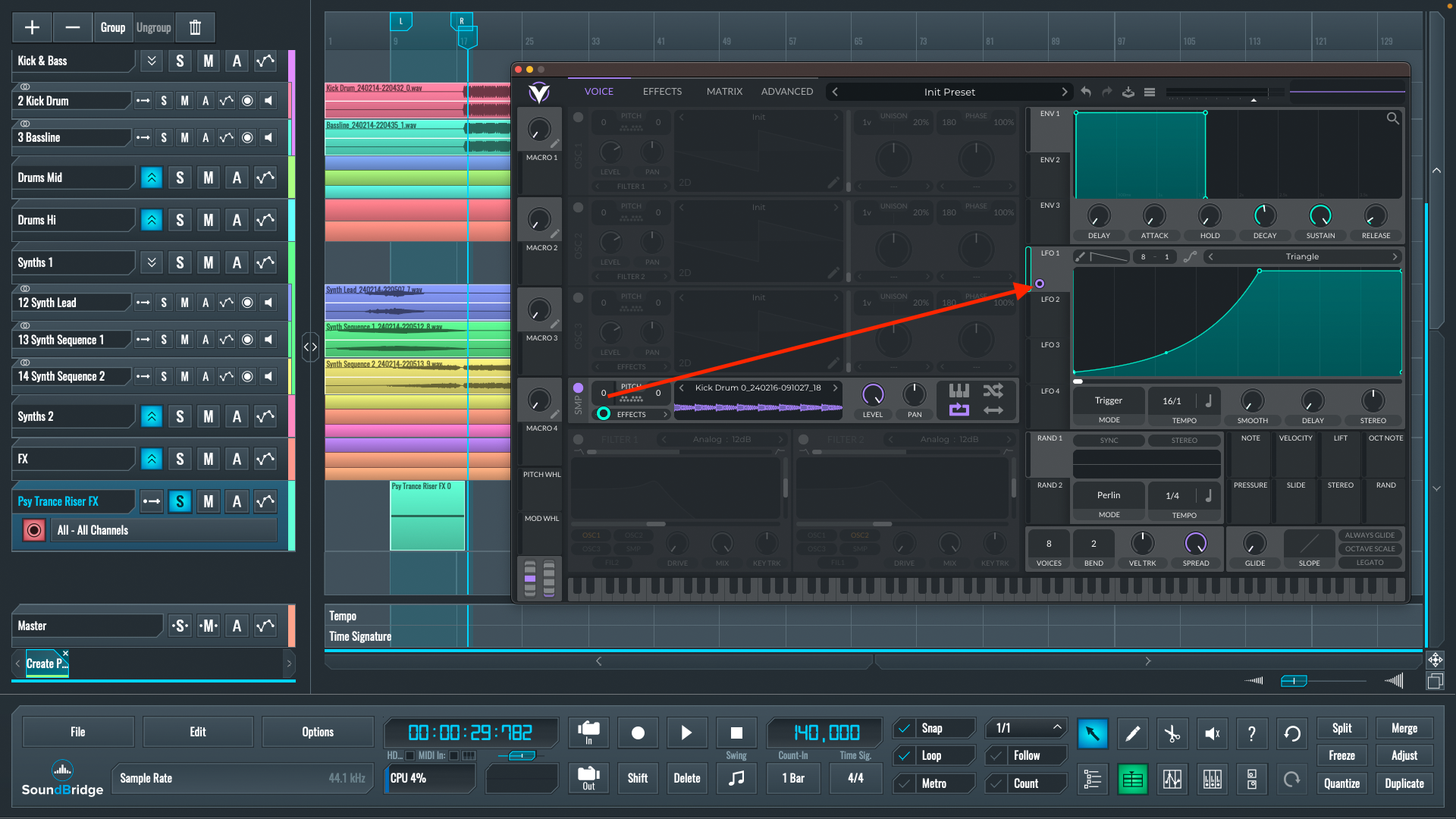 High Pitch Riser Create a Psytrance Riser