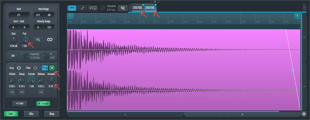 This image shows two identical creative layers paned laft and right as a creative layering technique to obtain more stereo-