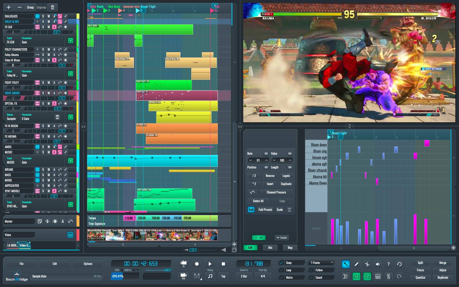 This is an image showing the customizable GUI in SoundBridge.