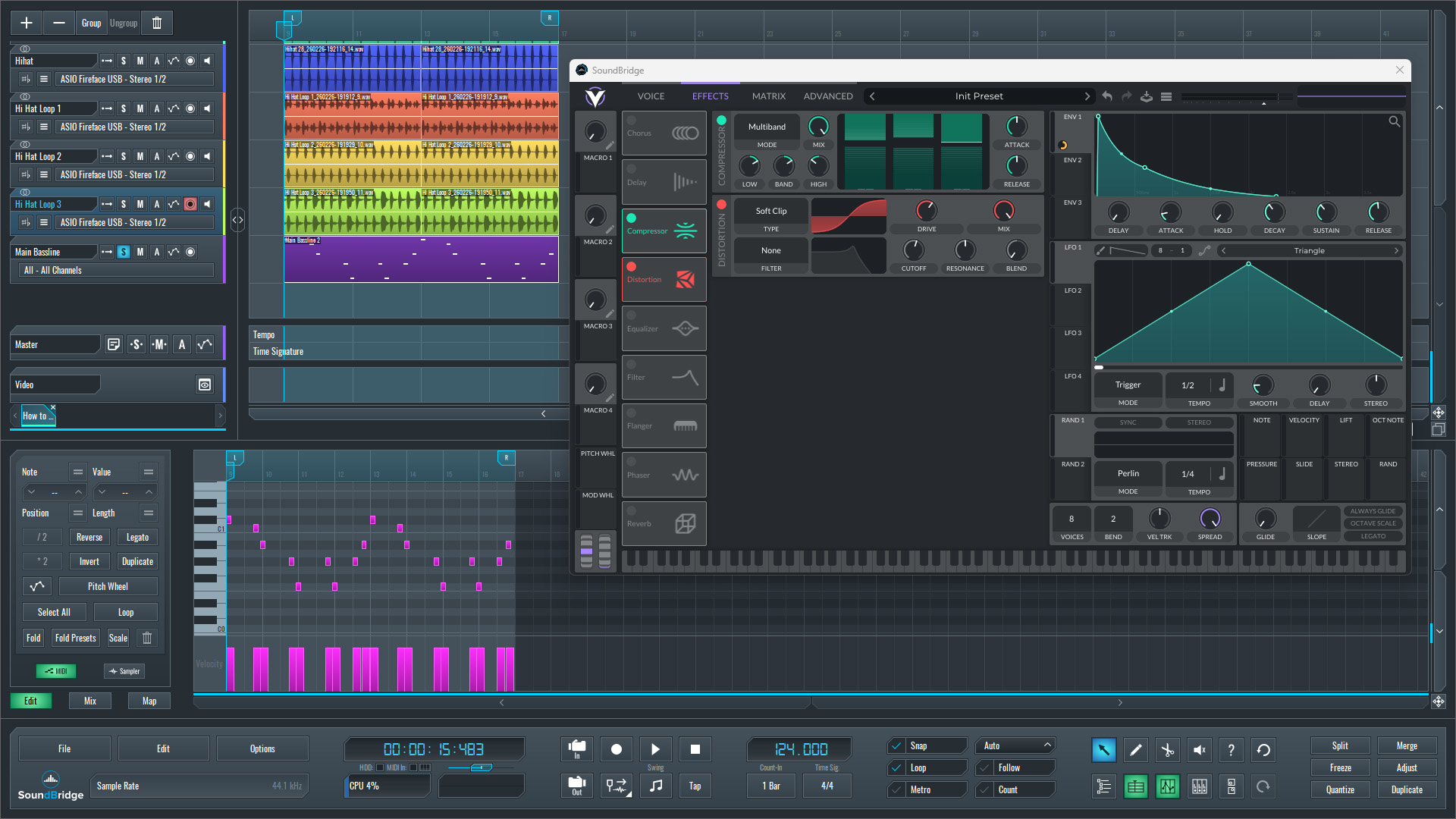 This is an image of the Vital synth's effects section.