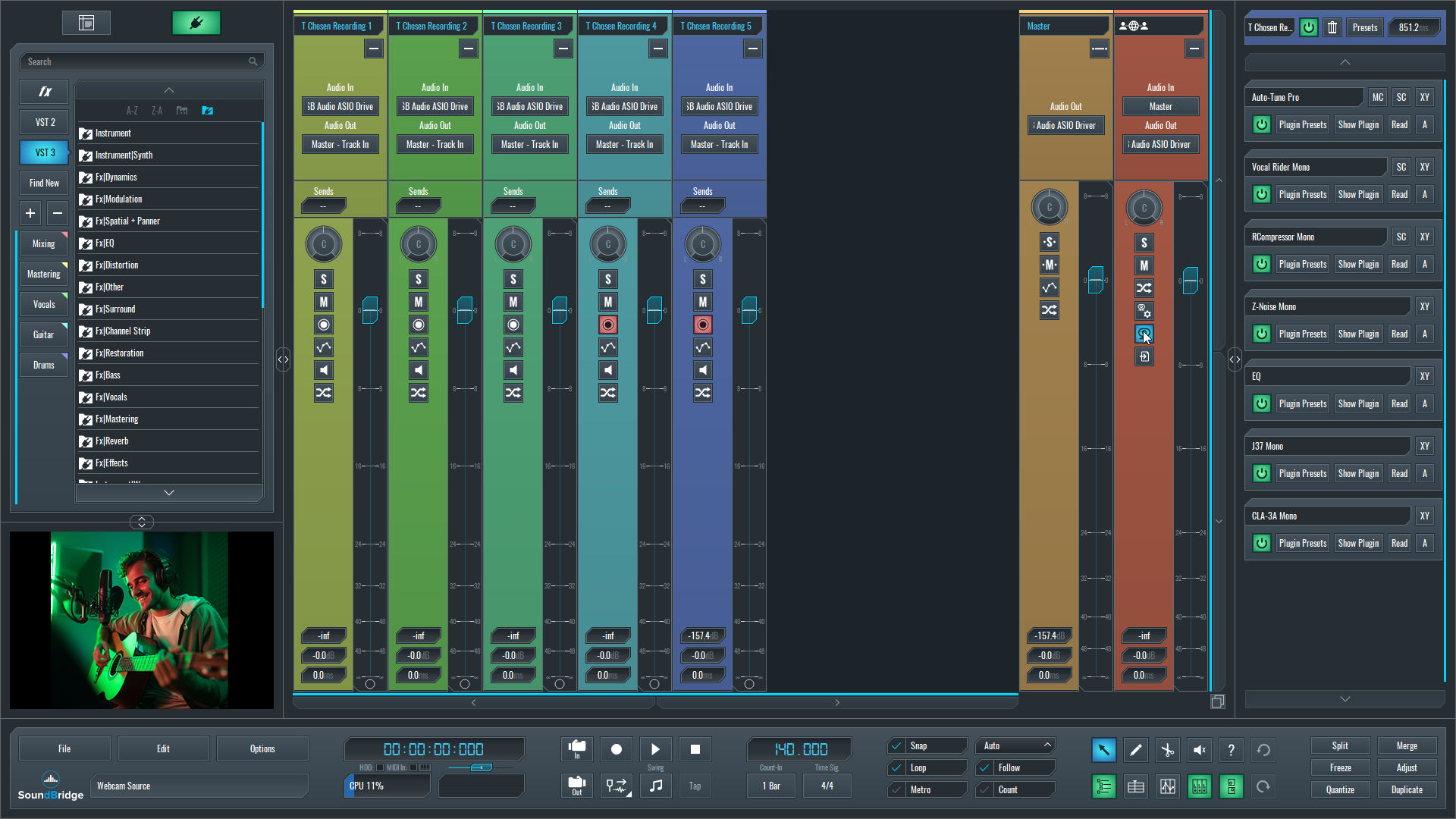 This is an image of the SoundBridge Virtual Collaboration Interface