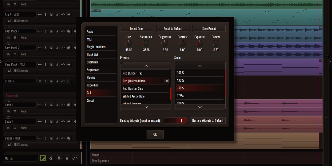 This image shows the GUI controls in SoundBridge.