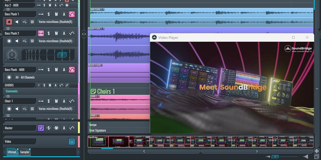 This image shows the video player in SoundBridge.