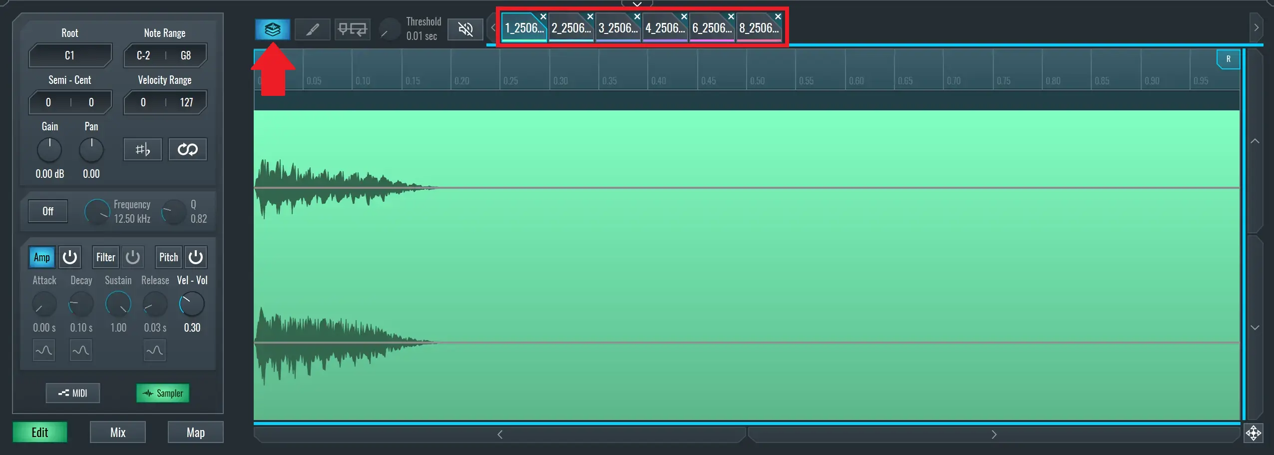 Random Mode. Each note in the MIDI sequence sounds just slightly different from the last