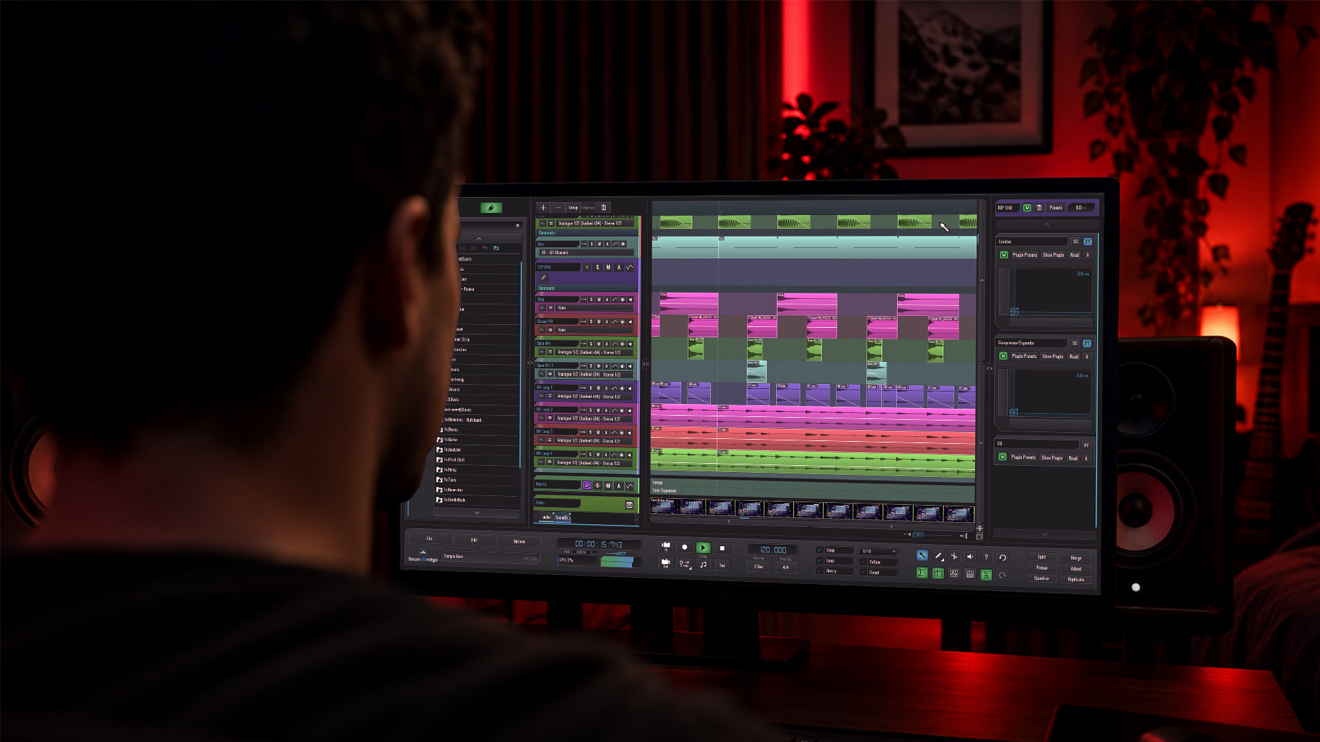 Audio waveform peaks being reduced in a DAW