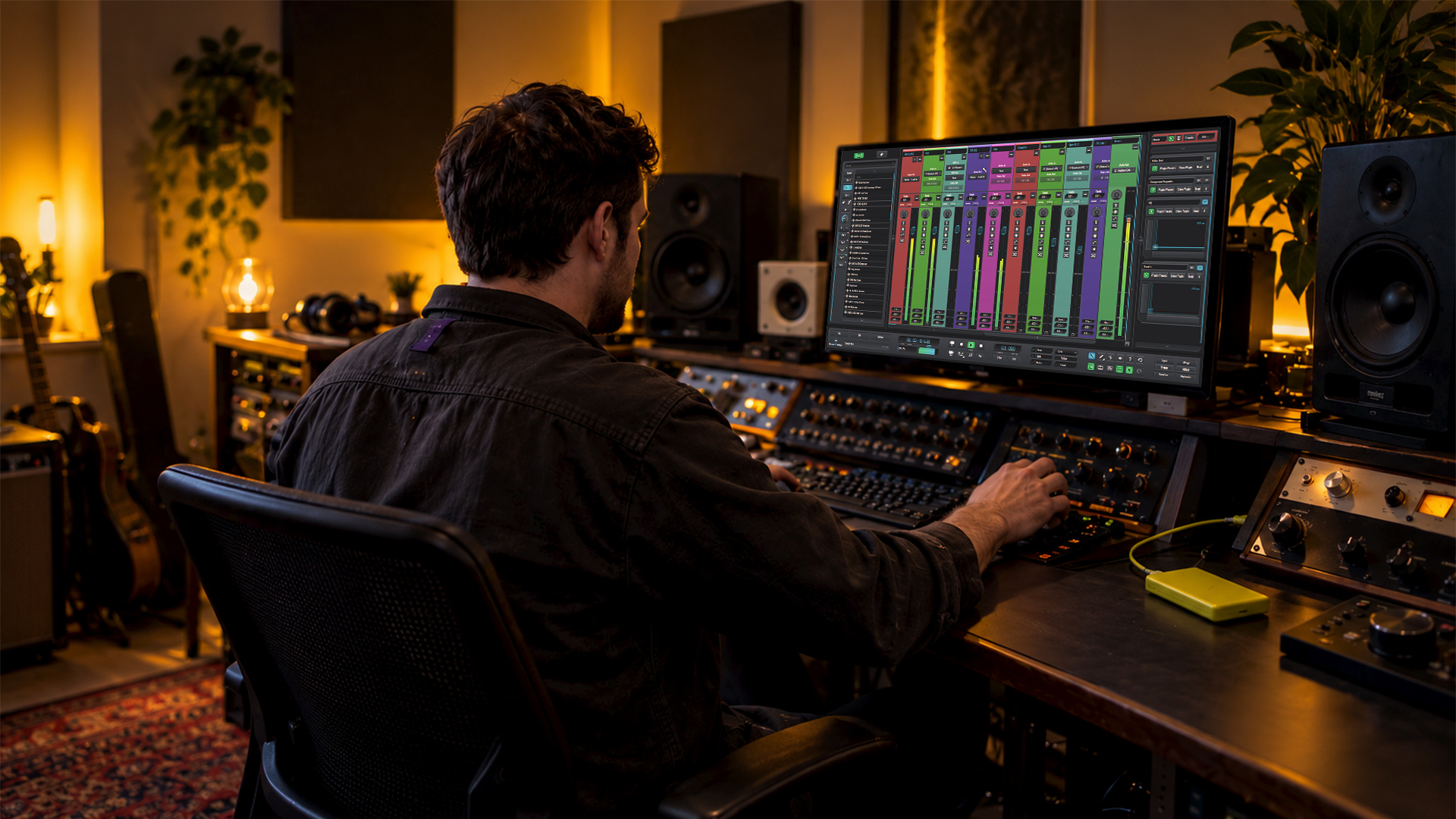 An engineer preparing a mix for mastering