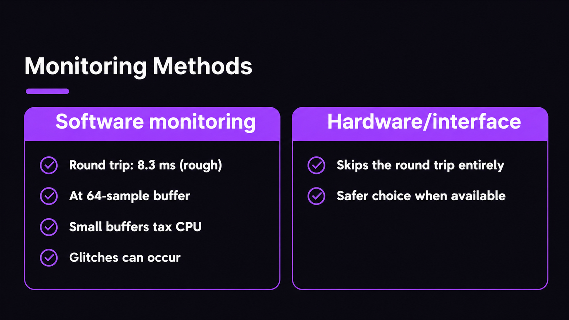 What buffer size and latency should you aim for? — overview diagram
